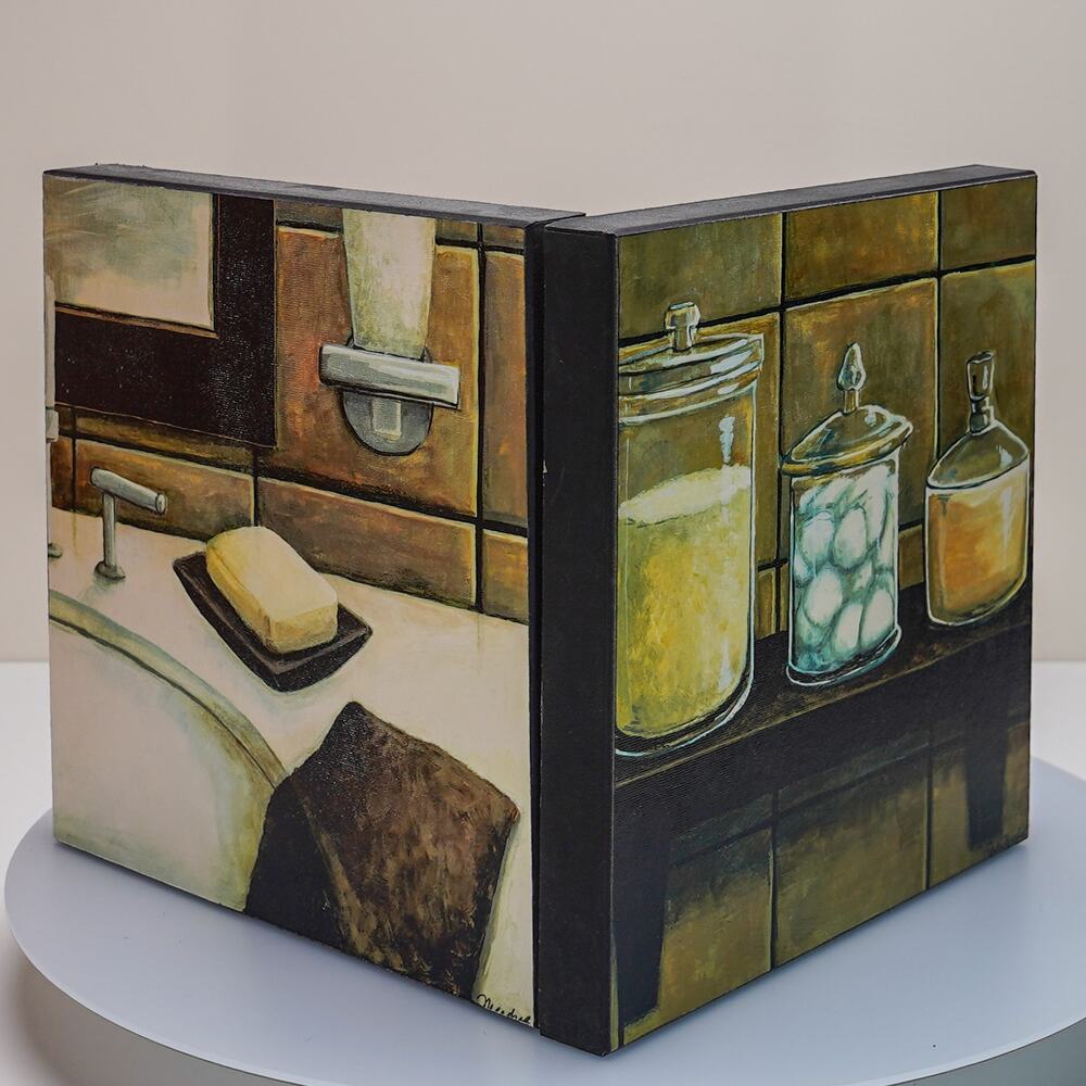 Set of 2 Meandher Boutique Bathroom Print Art